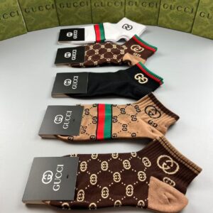 High-End Custom GG Jacquard Short Socks Set