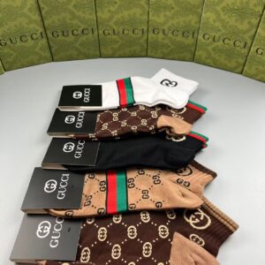 High-End Custom GG Jacquard Short Socks Set