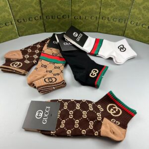 High-End Custom GG Jacquard Short Socks Set