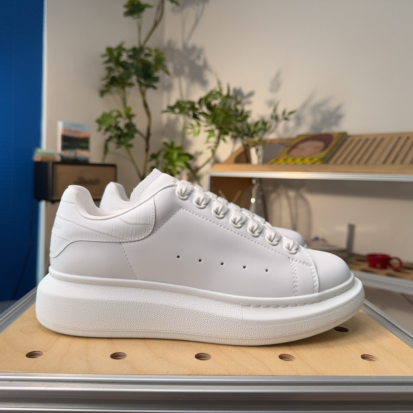 Alexander McQueen White Thick-Soled Sneakers