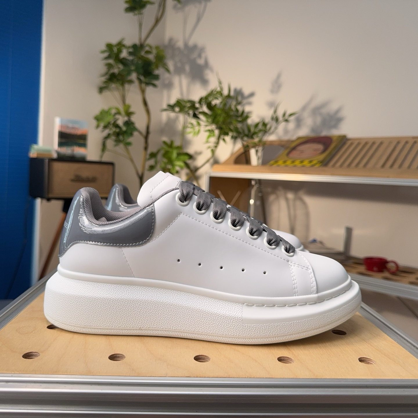 Alexander McQueen Oversized White Cool Grey
