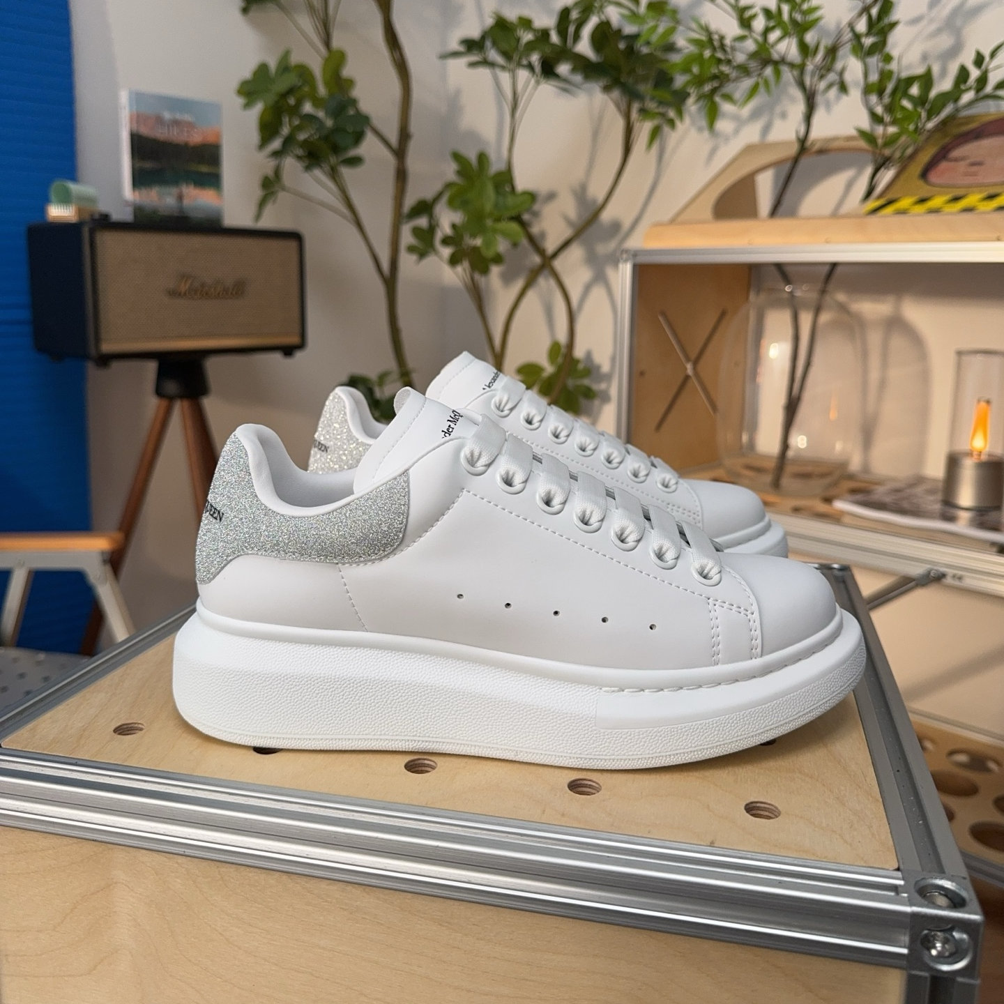 Alexander McQueen Oversized Sneaker ‘White Holographic’