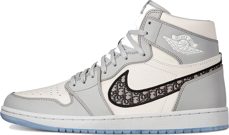 Dior x Air Jordan 1 High OG ‘White Wolf  Grey’